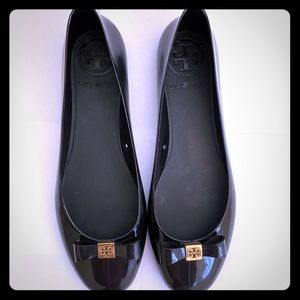 Woman’s Tory Burch Black Jelly Ballet Flats size 8